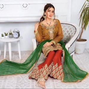 Pakistani Indian party wear wedding wear dress